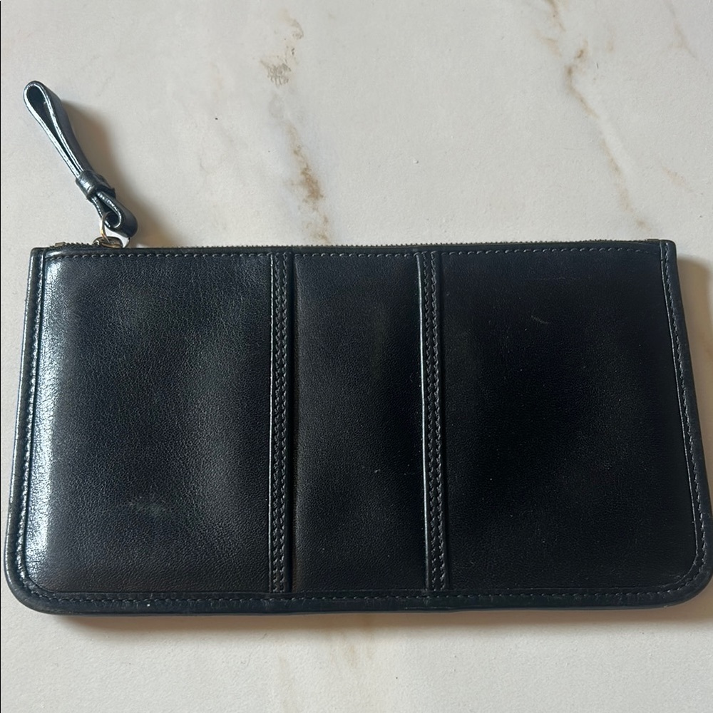 Vintage Coach Black Leather Wallet